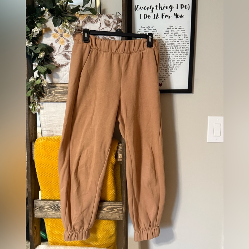 a new day Tan Elastic Waist Pants